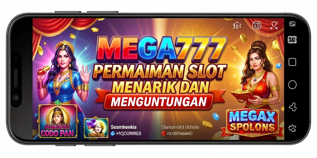 Tampilan gameplay MEGA777 yang memukau dan penuh warna.