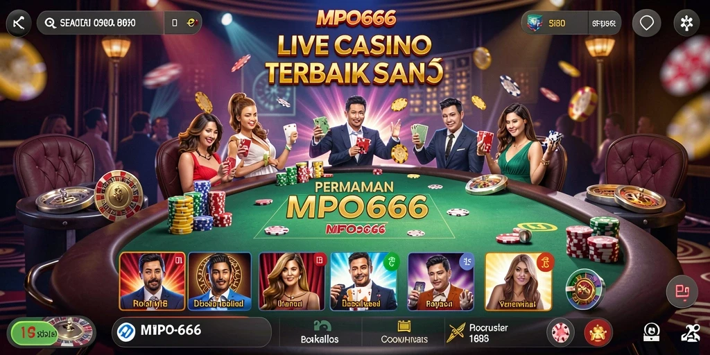 Pengalaman gameplay Live Casino yang seru dan interaktif.