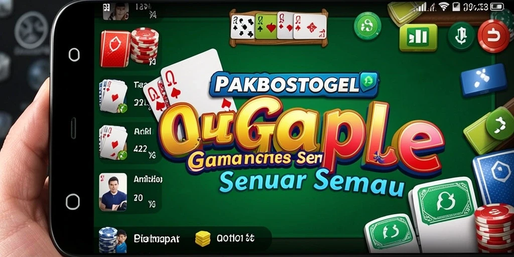 Tampilan gameplay menarik dari PAKBOSTOGEL di Gaple.