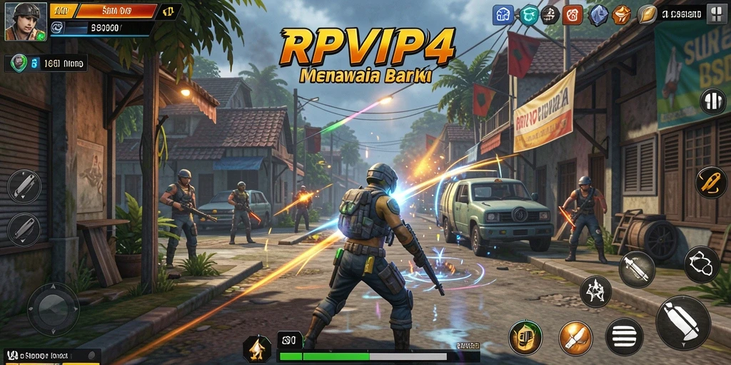 Screenshot RPVIP4 menunjukkan gameplay simulasi yang mengasyikkan.