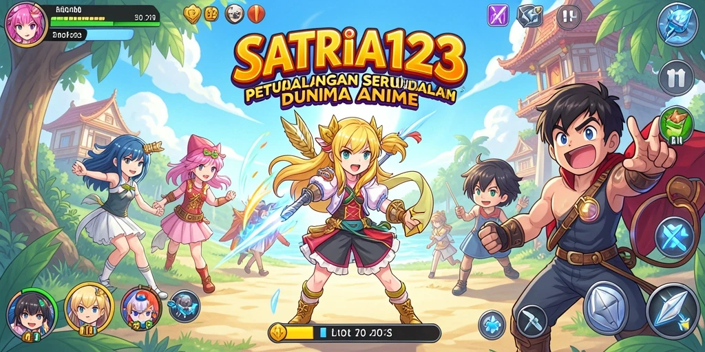 Tampilan gameplay yang memukau dalam dunia Anime di SATRIA123.