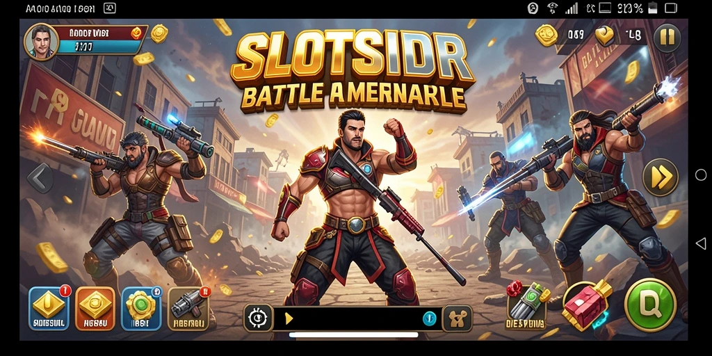Tampilan gameplay <strong>SLOTSIDR</strong> dengan aksi pertempuran yang intens.